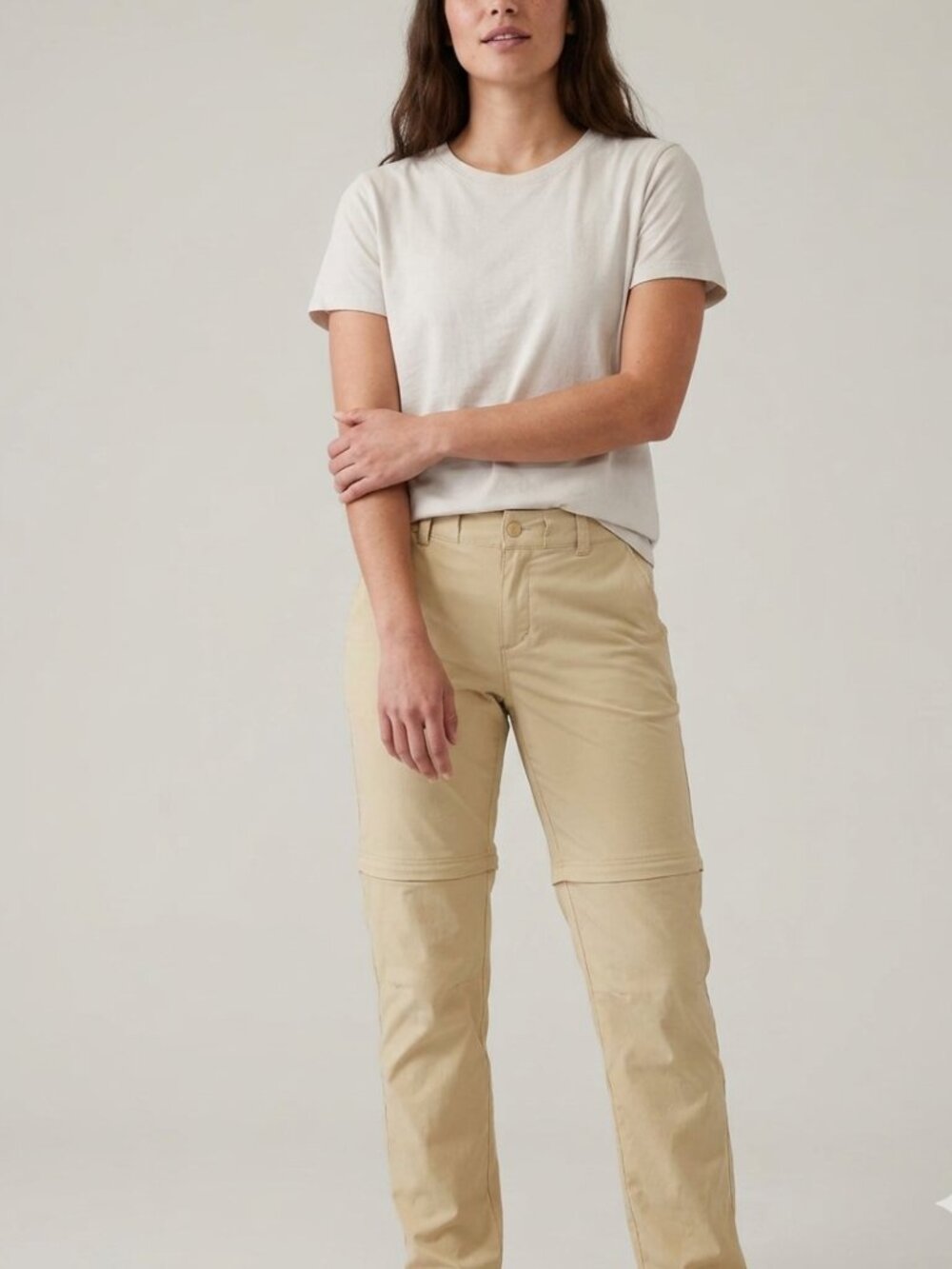 The North Face Tan Convertible Pants to Shorts Hiking Pants